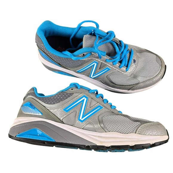 New Balance Womens Running Shoes US Size 8.5 Grey Blue Mesh Comfort Fit jh1782 - Picture 1 of 13
